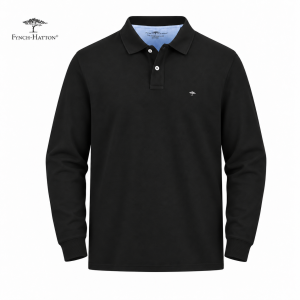 crna-polo-majica-Fynch-Hatton-extra-xxl-shop